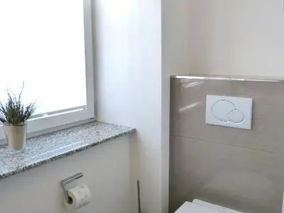 Badezimmer der Sonnenoase in Wittdün auf Amrum