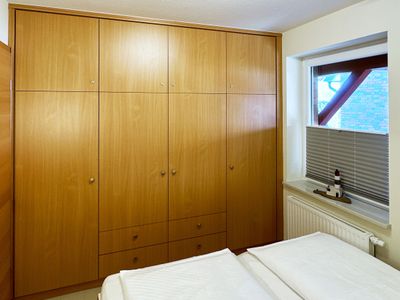 Schlafzimmer in der Ferienwohnung Ose in Wittdün auf Amrum