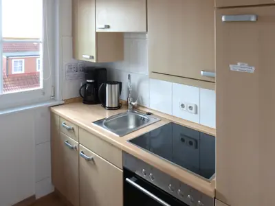 Küche in der Ferienwohnung Alpenstrandläufer in Wittdün auf Amrum