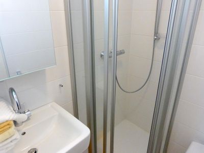 Badezimmer in der Ferienwohnung Alpenstrandläufer in Wittdün auf Amrum