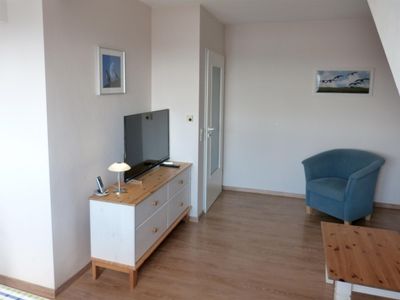 Wohnzimmer in der Ferienwohnung Alpenstrandläufer in Wittdün auf Amrum