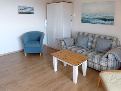 Wohnzimmer in der Ferienwohnung Alpenstrandläufer in Wittdün auf Amrum