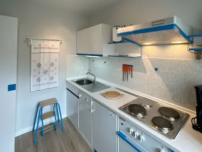 Küche der Ferienwohnung Kreft in Wittdün auf Amrum
