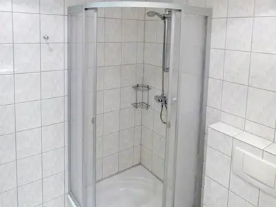 Badezimmer in der Ferienwohnung Obere Wandelbahn 15/5 in Wittdün auf Amrum