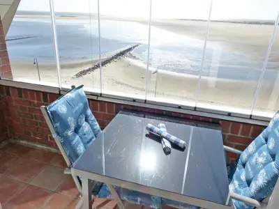 Balkon in der Ferienwohnung Obere Wandelbahn 15/8 in Wittdün auf Amrum