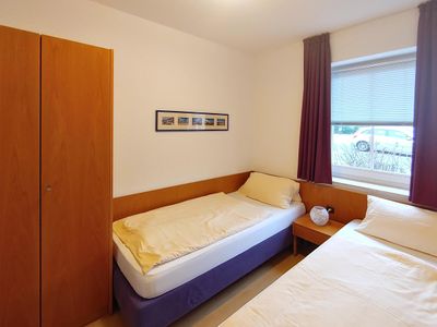 Schlafzimmer in der Ferienwohnung Auszeit am Meer in Wittdün auf Amrum