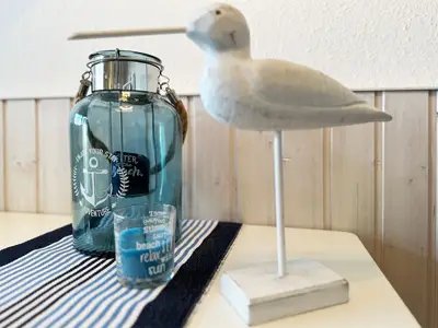 Essbereich der Ferienwohnung Kniepsand in Wittdün auf Amrum