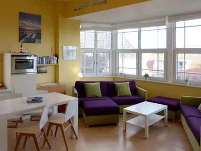 Wohnzimmer der Ferienwohnung Therese 8 in Wittdün auf Amrum