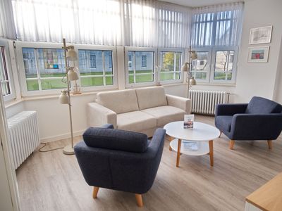 Wohnzimmer der Ferienwohnung Therese 9 in Wittdün auf Amrum