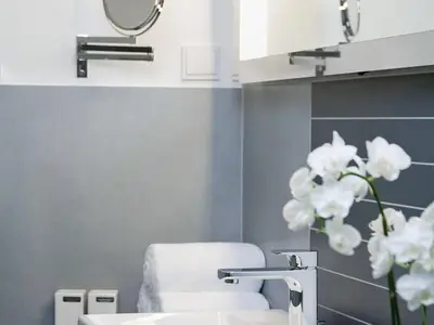 Waschtisch in der Ferienwohnung Aalto in Wittdün auf Amrum