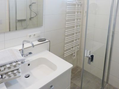 1. Badezimmer in der Ferienwohnung Weiße Düne 7 in Wittdün auf Amrum