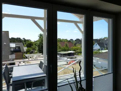Blick aus dem Wohnzimmer in der Ferienwohnung Weiße Düne 7 in Wittdün auf Amrum