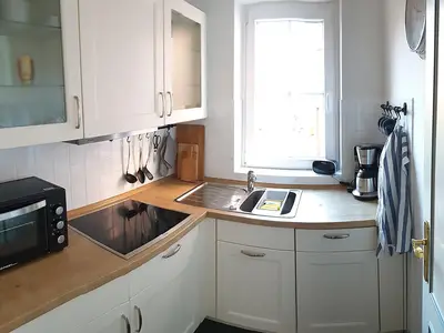 Küche der Ferienwohnung Windstille in Wittdün auf Amrum