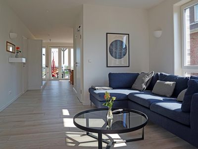 Wohnzimmer in der Ferienwohnung Weiße Düne 9 | Gen Norden in Wittdün auf Amrum