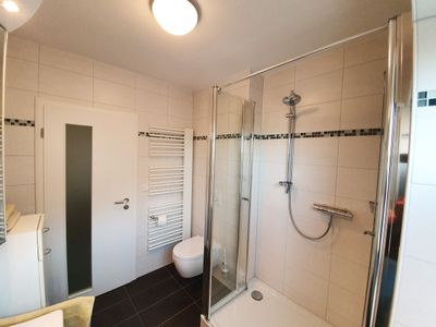 Badezimmer der Ferienwohnung Passat im Haus Kap Hoorn in Wittdün auf Amrum