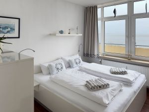 Schlafzimmer der Ferienwohnung Wattkieker in Wittdün auf Amrum