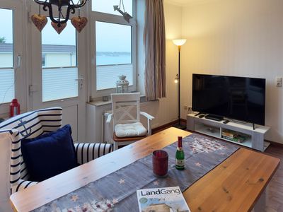 Wohnzimmer der Ferienwohnung Wattkieker in Wittdün auf Amrum