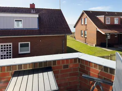 Blick vom Balkon der Ferienwohnung Südspitze 18/6 Meerblick in Wittdün auf Amrum