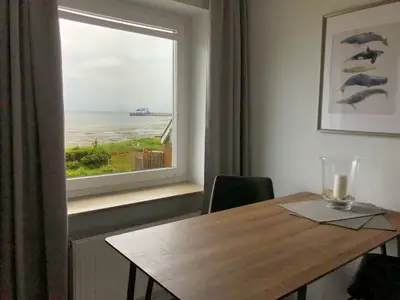Küche der Ferienwohnung Tidenblick in Wittdün auf Amrum