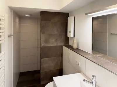 Badezimmer 1 der Ferienwohnung Agnes im Haus Diana in Wittdün auf Amrum