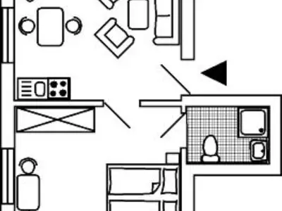 Ferienwohnung für 2 Personen (30 m²) in Wittdün 8/9
