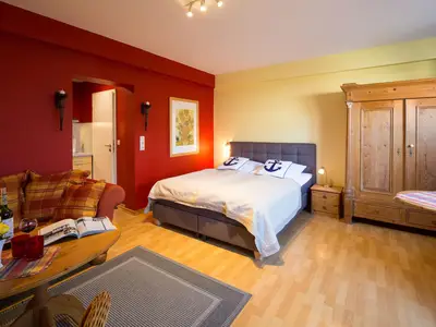 Wohnbereich der Ferienwohnung Jungnamen Sand 15 in Wittdün auf Amrum