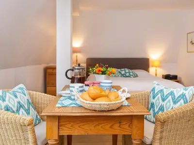Esstisch in der Ferienwohnung Jungnamen Sand 14 in Wittdün auf Amrum