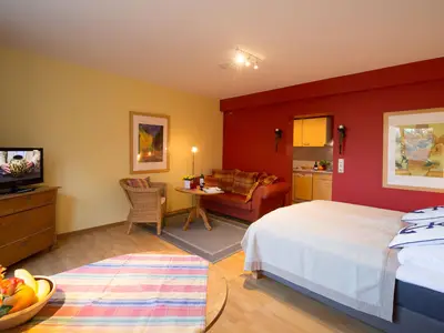 Wohnzimmer der Ferienwohnung Jungnamen Sand 15 in Wittdün auf Amrum
