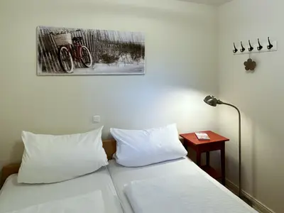 Schlafzimmer in der Ferienwohnung Ose in Wittdün auf Amrum