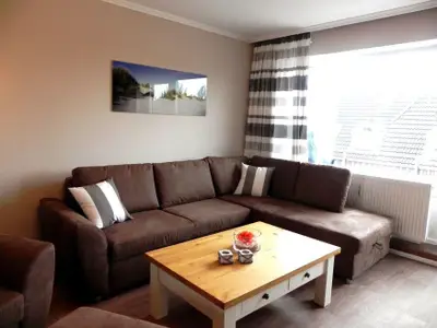 Wohnzimmer in der Ferienwohnung Jessen´s Wattblick in Wittdün auf Amrum