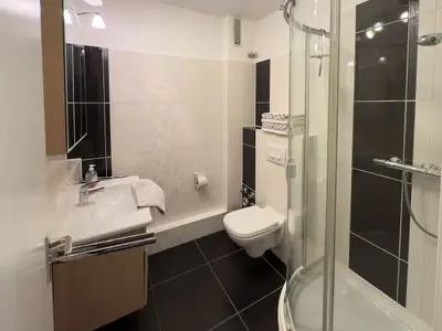 Badezimmer der Ferienwohnung Anneliese in Wittdün auf Amrum