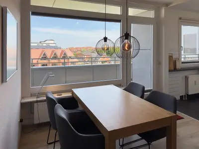 Essbereich in der Ferienwohnung Anneliese in Wittdün auf Amrum