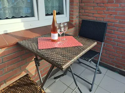 Balkon der Ferienwohnung Bellevue in Wittdün auf Amrum