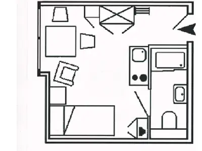 Ferienwohnung für 1 Person (18 m²) in Wittdün 4/10