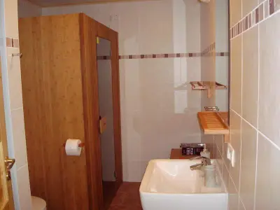 Beispielfoto Erdgeschosswohnung Badezimmer mit Infrarotkabine