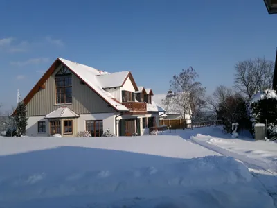Haus im Winter