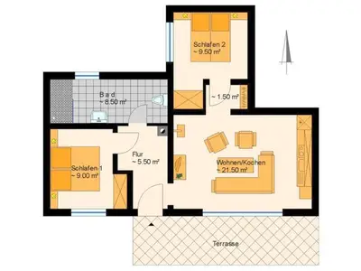 Ferienwohnung für 4 Personen (56 m²) in Wolgast 4/10