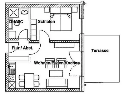 Ferienwohnung für 3 Personen (42 m²) in Wustrow (Ostseebad) 7/10