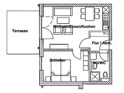 Ferienwohnung für 2 Personen (42 m²) in Wustrow (Ostseebad) 6/10