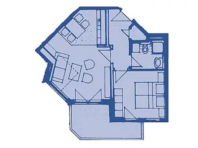 Ferienwohnung für 2 Personen (46 m²) in Wustrow (Ostseebad) 7/10