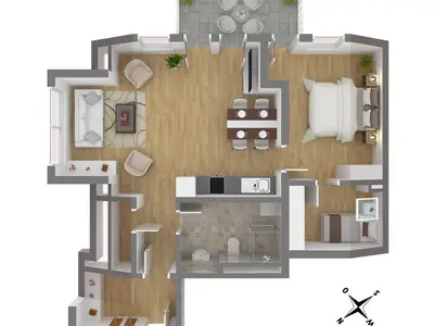 Ferienwohnung für 3 Personen (51 m²) in Wustrow (Ostseebad) 6/10