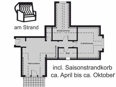 Ferienwohnung für 5 Personen (66 m²) in Wustrow (Ostseebad) 6/10