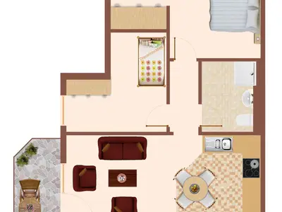 Ferienwohnung für 4 Personen (57 m²) in Ostseebad Wustrow 6/10