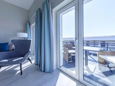 Ferienwohnung Ostseedeck Ostseebad Wustrow ZweiWasser Alte Seefahrtschule Balkonzugang