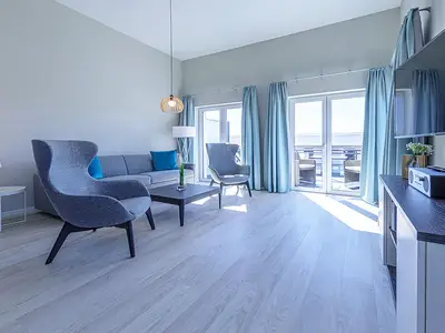 Ferienwohnung Ostseedeck Ostseebad Wustrow ZweiWasser Alte Seefahrtschule Wohnbereich