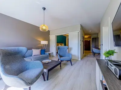 Ferienwohnung Kroonkieker Ostseebad Wustrow ZweiWasser Alte Seefahrtschule Wohnzimmer