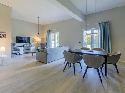 Ferienwohnung Sünnkieker Ostseebad Wustrow ZweiWasser Alte Seefahrtschule Wohnzimmer