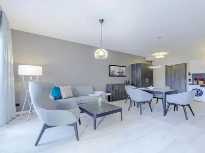 Ferienwohnung Lüttstuv Ostseebad Wustrow ZweiWasser Alte Seefahrtschule Wohnzimmer