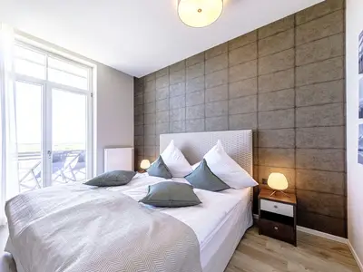 Ferienwohnung Wellenreiter Ostseebad Wustrow ZweiWasser Alte Seefahrtschule Schlafzimmer