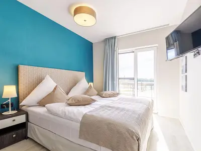 Ferienwohnung Waterkant Ostseebad Wustrow ZweiWasser Alte Seefahrtschule Schlafzimmer